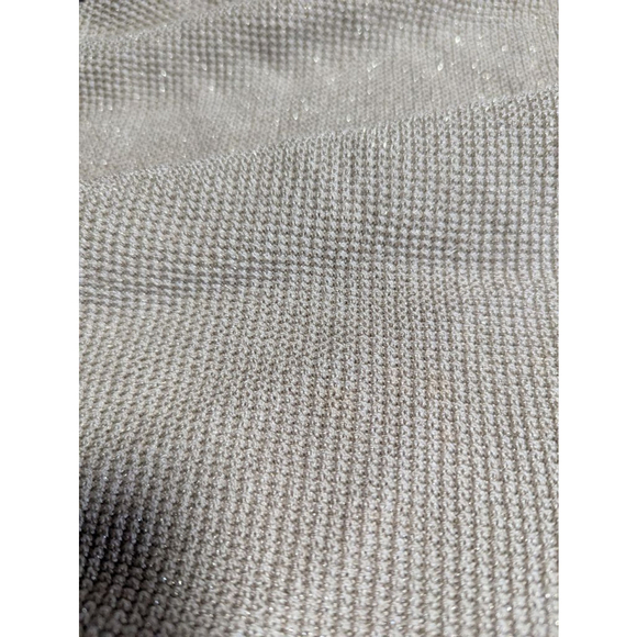 St. John Gold Metallic Cardigan Sweater Flawed Large - Picture 11 of 16